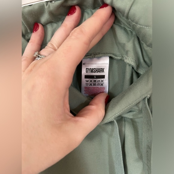 Gymshark Whitney Simmons Jogger Pants Women Size S Fitted Ruched Moss Green​ - Picture 7 of 13